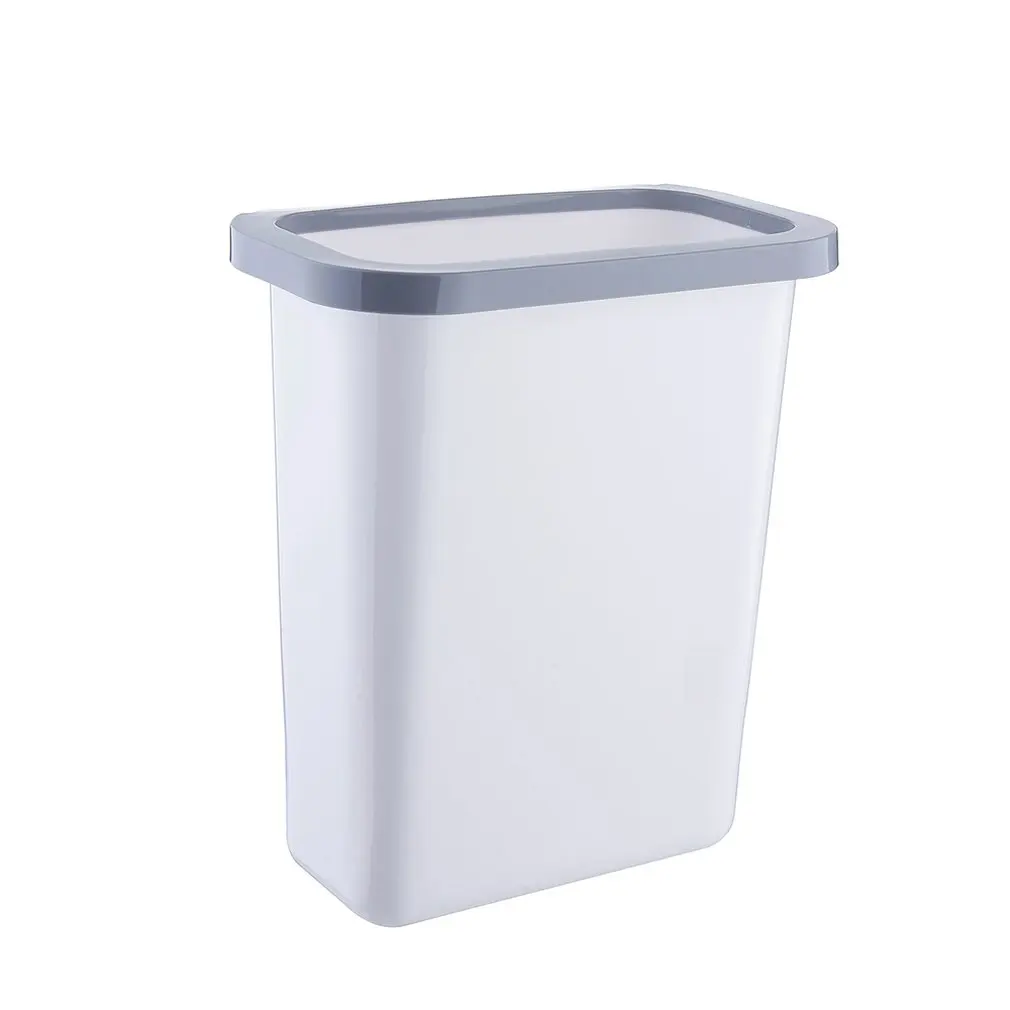 Kitchen Cabinet Door Hanging Waste Bin Trash Can Desktop Bedside Garbage Basket Simple Kitchen Countertop Trash Can