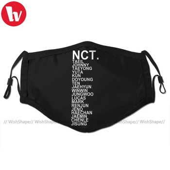 

Kpop Nct Mouth Face Mask NCT KPOP Facial Mask Funny Fashion with 2 Filters for Adult