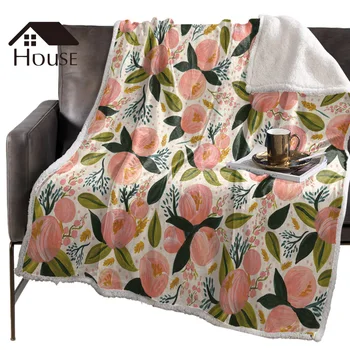 

BIGHOUSES Throw Blanket Alphabet AnimalBlankets Fleece Blankets Winter Blanket Personalized Blankets Bedclothes