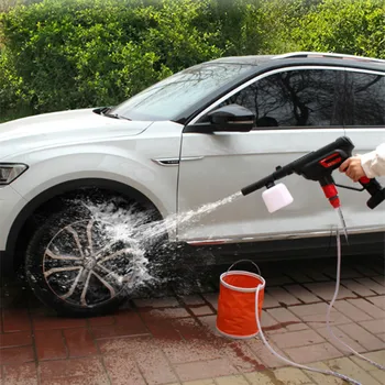 

Household Car High-pressure Wash Artifact Water Gun Lithium Battery Wash Machine Wireless Portable Brush Water Pump Set