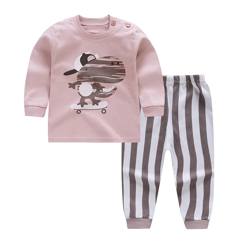 Комплект одежды для мальчиков; костюм с мультяшными автомобилями; футболка с длинными рукавами для новорожденных; брючный костюм; комплект из хлопковой блузки и брюк для младенцев - Цвет: 1