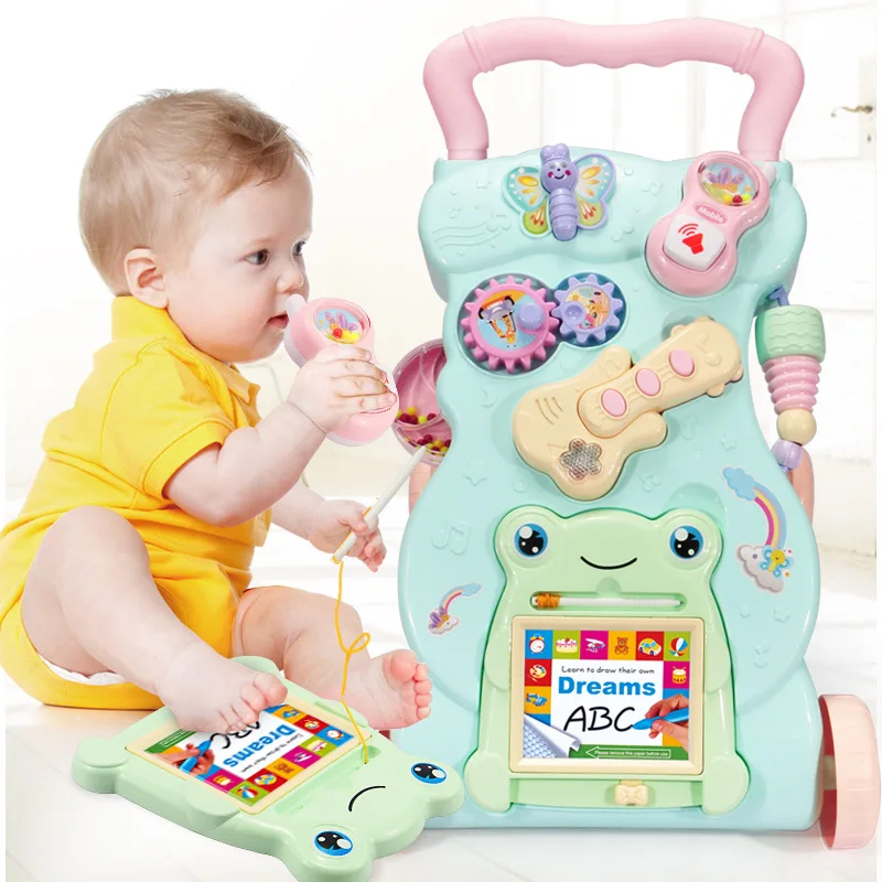 

Baby Multi-functional Baby Walker Trolley Toys Infant Child Anti-Falling Baby Walker 7-18 Month