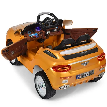 

6V Kids Ride On Car Electric Battery Power RC RemoteOutdoor & Doors w/ MP3 Gold