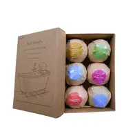 6Pcs Aromatherapy Bubble Bath Bombs with Coconut Oil Gift Bath Fizzies, Dropshipping 1