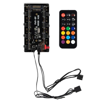 

Extension Cable Splitter Adapter Controller SATA Power Supply 1 to 8 Fan HUB 12V 4 Pin PWM ARGB Addressable Splitter for PC