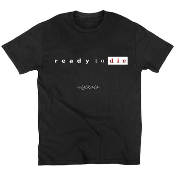 

Mens t shirts Ready to Die T-Shirt Notorious B.I.G. Biggie Smalls Hip Hop Legend Classic O NECK short sleeved t-shirt