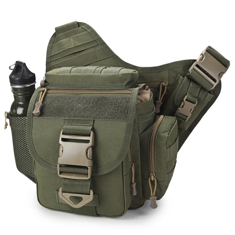 army green Супер седло сумка SLR камера сумка одно плечо сумка большая многофункциональная сумка - Цвет: army green