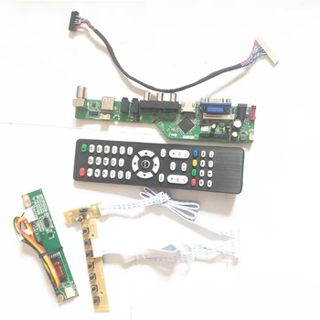 

For LTN141P1-L04/L05 USB VGA HDMI AV LVDS 20Pin 1CCFL LCD panel monitor keyboard+Inverter+Remote T.V53 controller board DIY kit