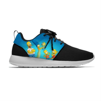 

Anime Cartoon Simpson Hot Funny Fashion personality Sport Running Shoes Lightweight Breathable 3D Print Men women Mesh Sneakers
