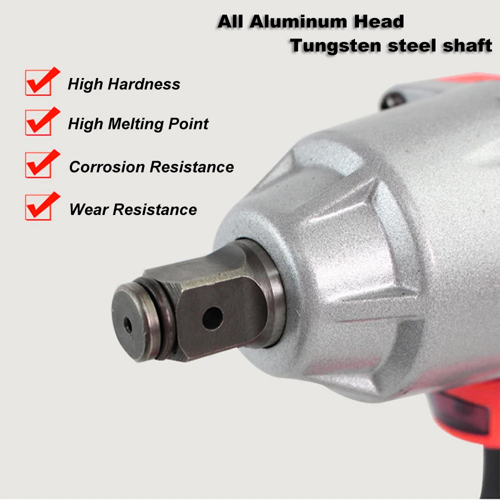 21V 320N.m Brushless Cordless Wrench 450W Powerful Electric Socket Impact Wrench 3000mAh Lithium-lon Battery Power Tools Kit (4)