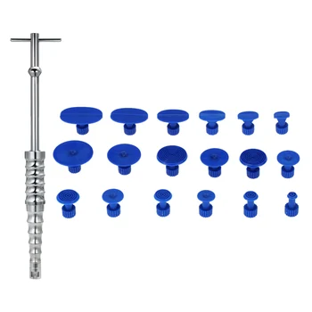 

Car Paint Repair Tool Car Body Paintless Dent Lifter Repair Tool Dent Removal Tool Slide Hammer T Bar Puller+18Tabs Removal Tool
