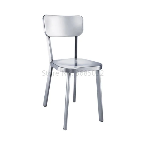 Metal Dining Chair Thickened Aluminum Alloy Backrest Leisure stools Nordic  Household office chairs dining room modern - AliExpress Furniture