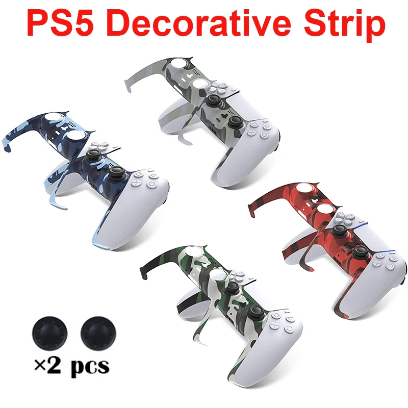 Plating Handle Decorative Strip For PS5 Gamepad Replaceable Game Controller  Cover Housing For PlayStation 5 With 2 Thumb Grips - AliExpress