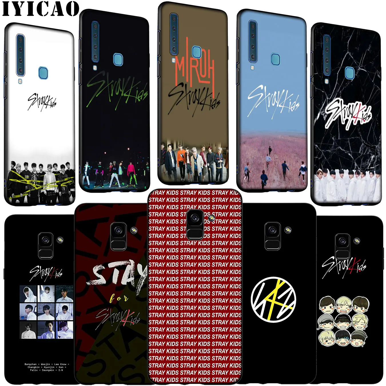 Stray Kids KPOP Soft Silicone Phone Case for Samsung Galaxy A6 A7 A8 A9 2018 A3 A5 2016 2017 Note 9 8 10 Plus |