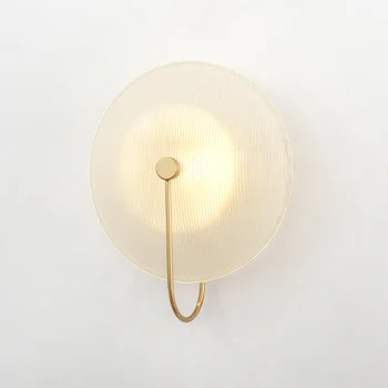

Post-Modern Creative Glass living room wall lamp art bedside bedroom sofa model room designer wall lamp