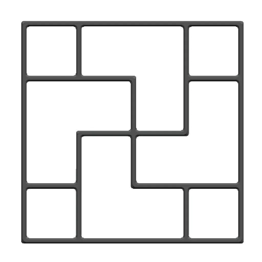 40X40X4 см напольная плитка DIY Форма для мощения Новая европейская американская цементная напольная плитка DIY мощение газона низкая форма украшения сада@ 25