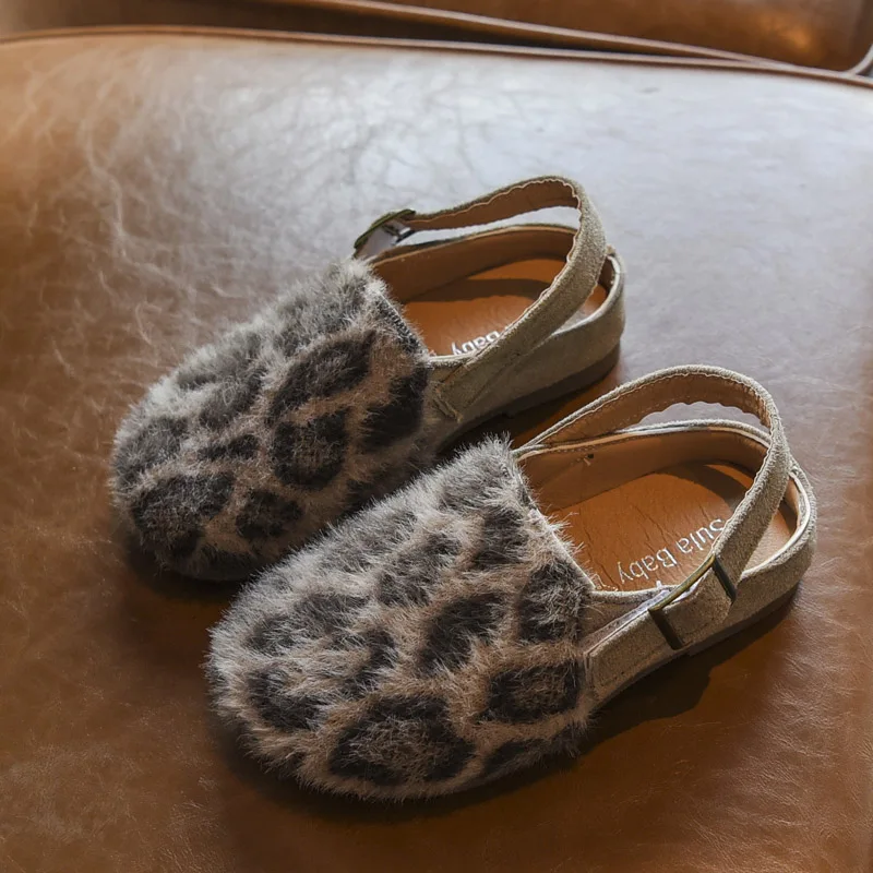 Leopard Bakkotie/ г. Новая модная модельная обувь для маленьких девочек Осенняя милая детская кожаная обувь из искусственной кожи с леопардовым принтом мягкая повседневная обувь принцессы - Цвет: Leopard