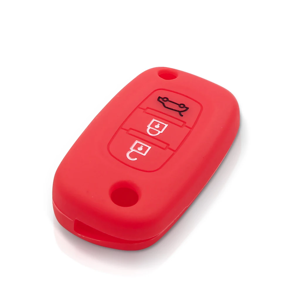 KEYYOU Silicone Case Body Protection 3 Button for Renault for LADA Priora Sedan sport Kalina Granta Vesta X-Ray XRay Premium