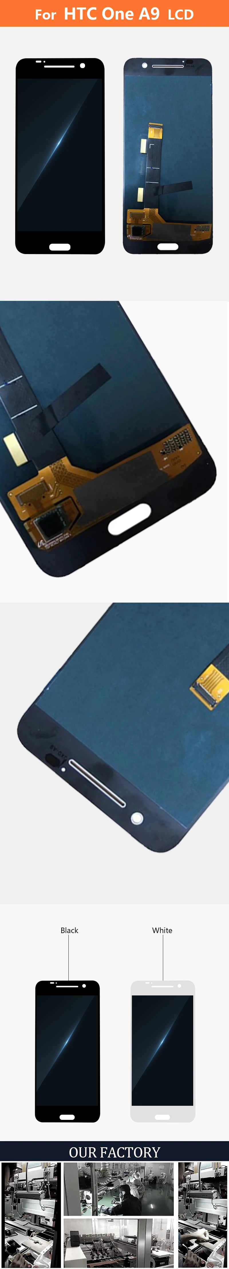 AMOLED для htc One A9 lcd сенсорный экран дигитайзер запасной дисплей на замену частей прошедший тестирование