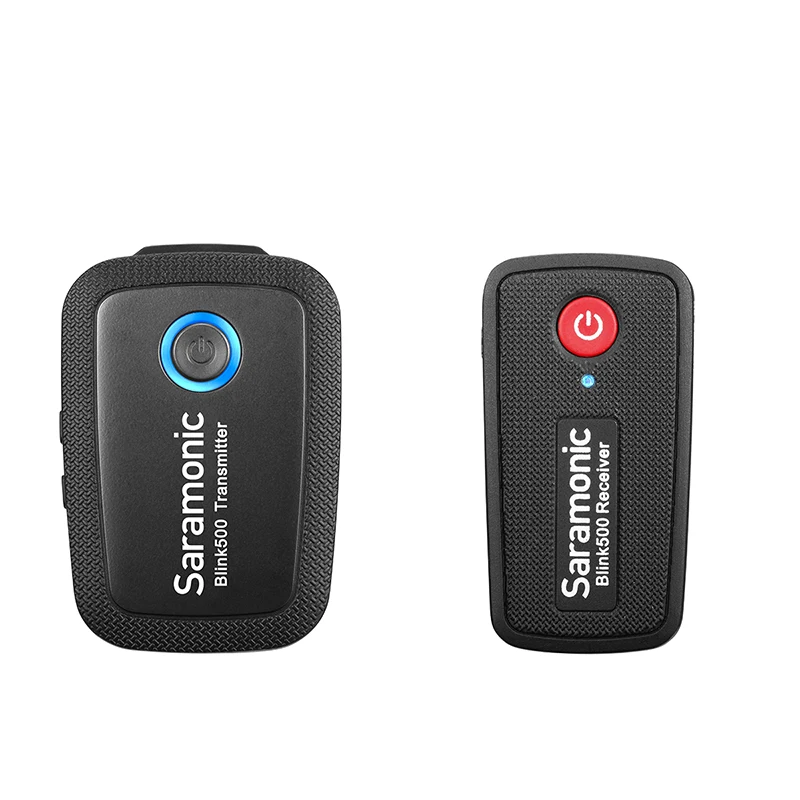 Saramonic Blink 500 Беспроводная записывающая микрофонная система 2,4 ГГц двухканальный Lavalier микрофон для iPhone Android DSLR камеры