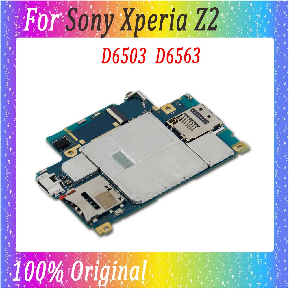original Motherboard For Sony Xperia Z2 D6503 D6563 MB full function unlocked main board logic system circuit | Мобильные телефоны