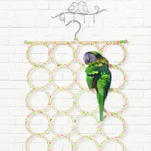 

Practical Bird Climbing Net Foldable Cozy Bite Resistant Moisture-proof Conure African Gray Cockatoos Climbing Net for Parrot