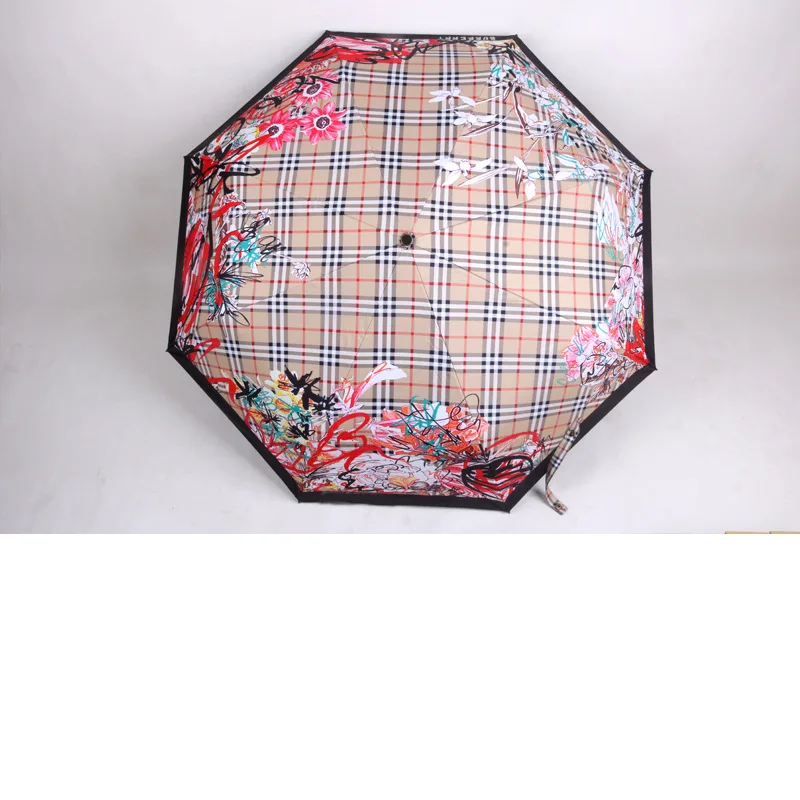

Brand Umbrella With Logo and Nice Packaging Rain Women Luxury high-end gift umbrella Sun Umbrella An-UV Female Parasol 2019 NEW