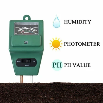 

3 in 1 Soil Moisture Measuring Sensor PH Tester Plants Growth Moisture Measurement Household Garden Tool