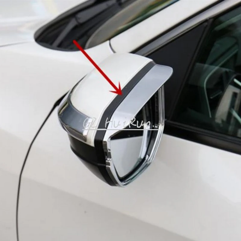 2 шт. хромированные боковые козырьки для автомобиля Honda Civic 10 2016 2017|rain guards|for hondachrome