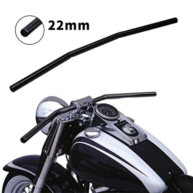 7/8 zoll Motorrad Lenker 22mm Schwarz Drag Gerade Bar Cafe Racer