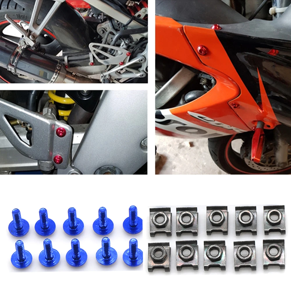 10 шт. 6 мм болты для обтекателя мотоцикла винты YAMAHA xs650se xj700 XS750 XS750SE ALLMODE1S XS850 XS1100