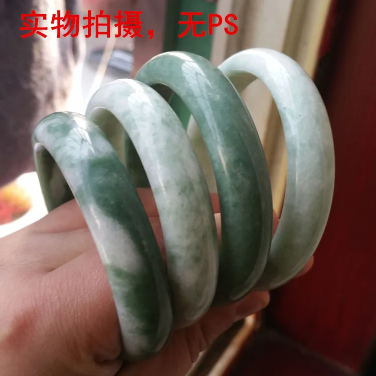 Поставка от производителя натуральный Guizhou Изумрудный браслет нефритовый женский Изумрудный светло-зеленый плавающий нефритовый браслет оптом