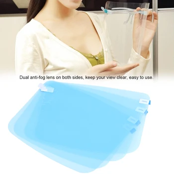 

4Pcs Double-sided Anti-fog Kitchen Cooking Transparent Mask Lens Face Protector Shield For Adults Kitchen Gadgets
