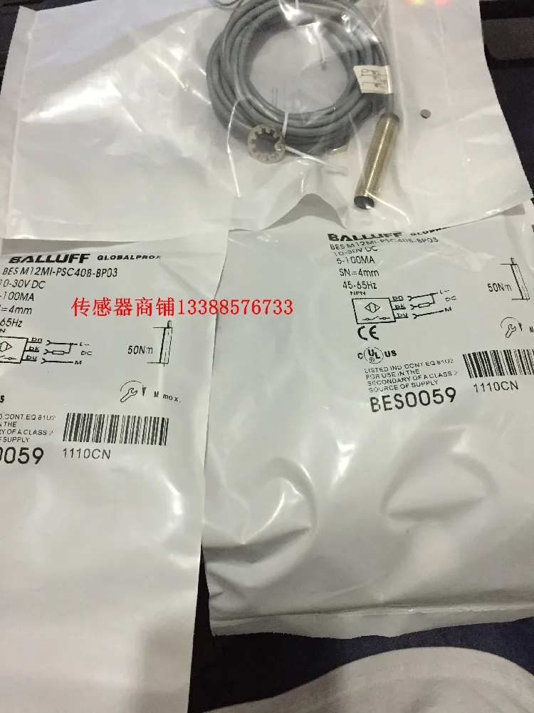 

In stock!!! BES M12MI-PSC40B-BP03 Proximity switch sensor Free Shipping