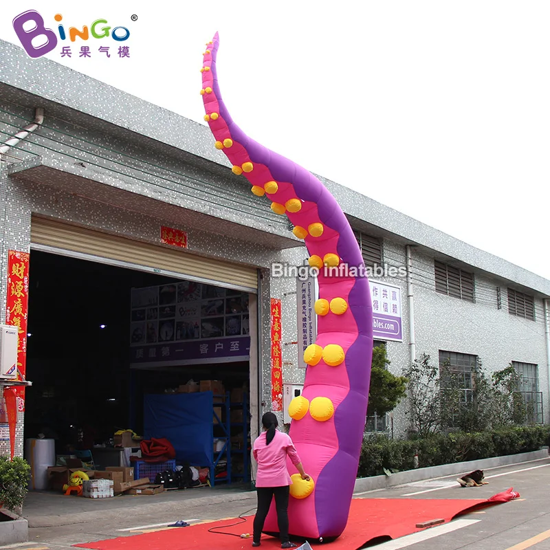 

Hot sale 5mH Purple Inflatable Large Inflatable Tentacles for Theme Park / Double Suction Cup Octopus Legs for Display Toys