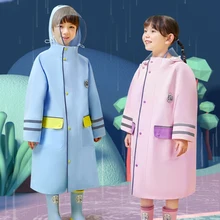 

Children Raincoat Boy Girl Pupils Take Children's School Bags 2021 Cuhk Clothes Against The Heavy Rain Poncho Boy