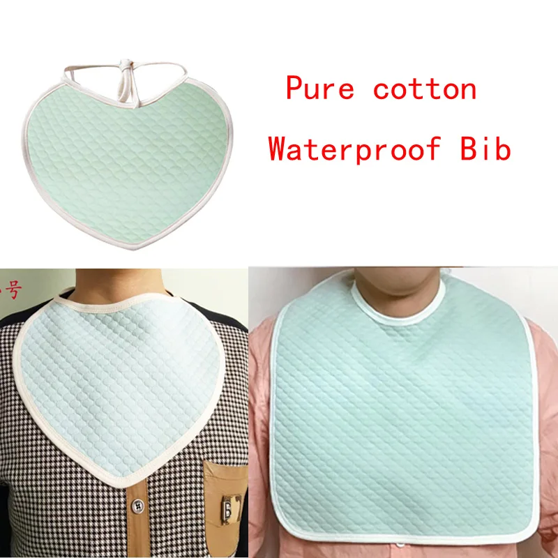 

Cotton Meal Eating Bib Clothing Protector Bib Saliva Towel for Kids Children Adults Patients Elderly Disability People