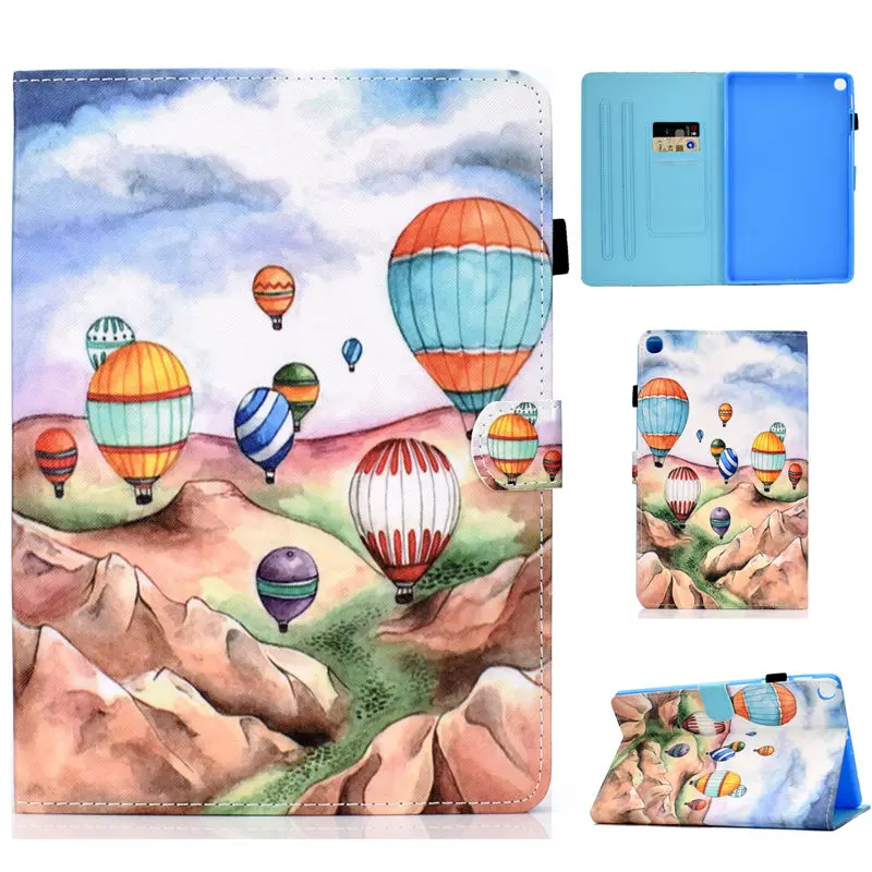 Чехол для Samsung Galaxy Tab S5e 10,5 T720 SM-T720 SM-T725 чехол Funda модный окрашенный PU кожаный чехол-подставка+ подарок - Цвет: S007