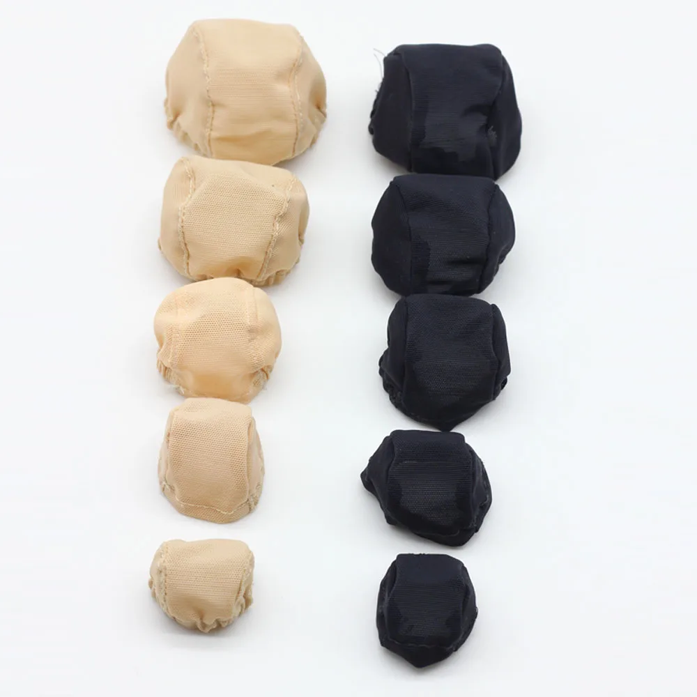 Doll Wigs doll accessories doll wigs toy wigs doll wig headgear mohair wig Handmade Headgear Nude Color Fixed-Wig Hairnet Wig Caps Hairs Toy For 1/3 1/4 1/6 1/8 1/12 Doll Accessories 1Piece