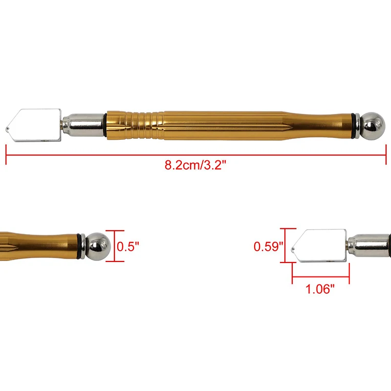 Professional glass cutter round cutting tool with round handle and suction cup adjustment compass type glass circular cutter