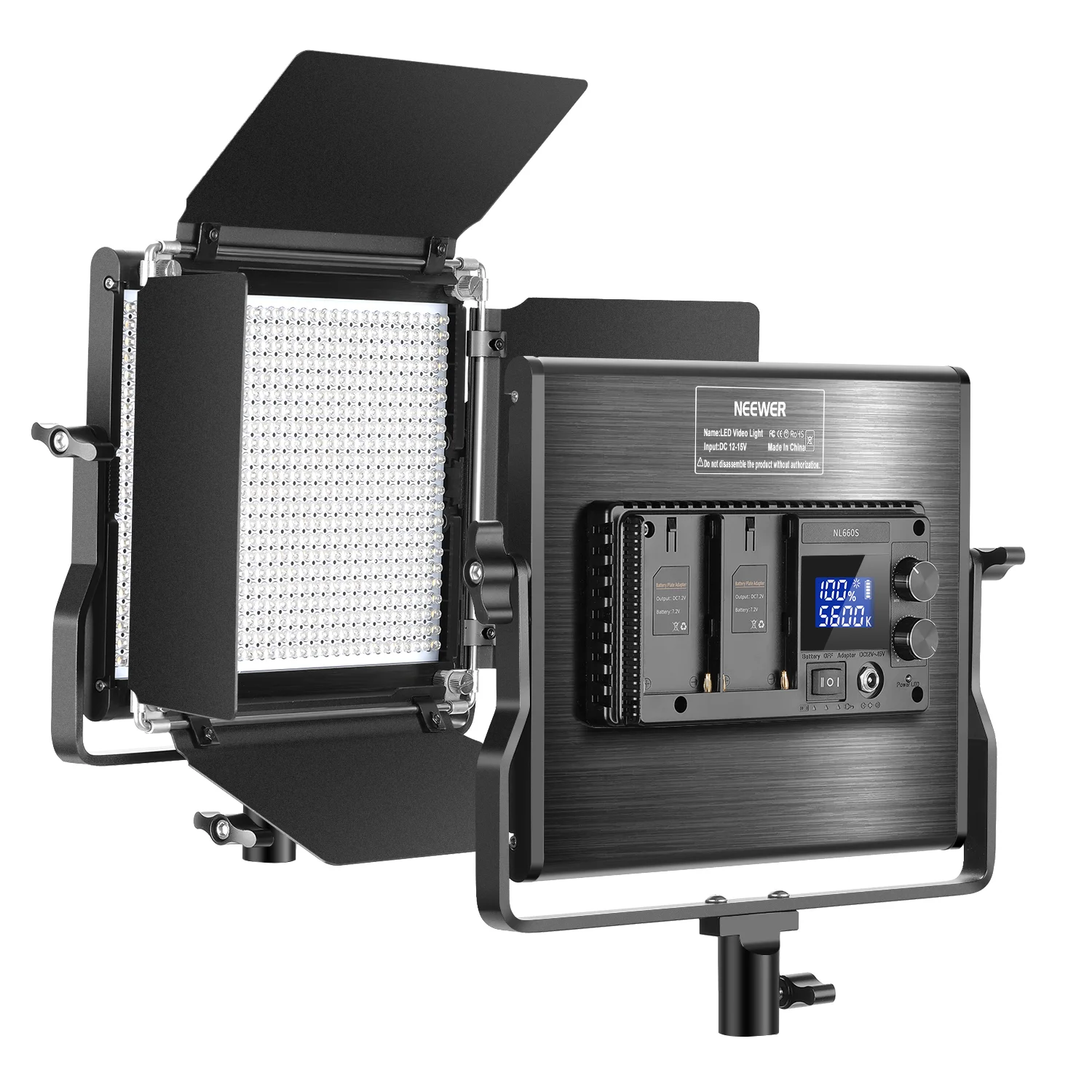 

Neewer Upgraded 660 LED Video Light Dimmable Bi-Color LED Panel with LCD Screen for Studio, YouTube Video Shooting Photography