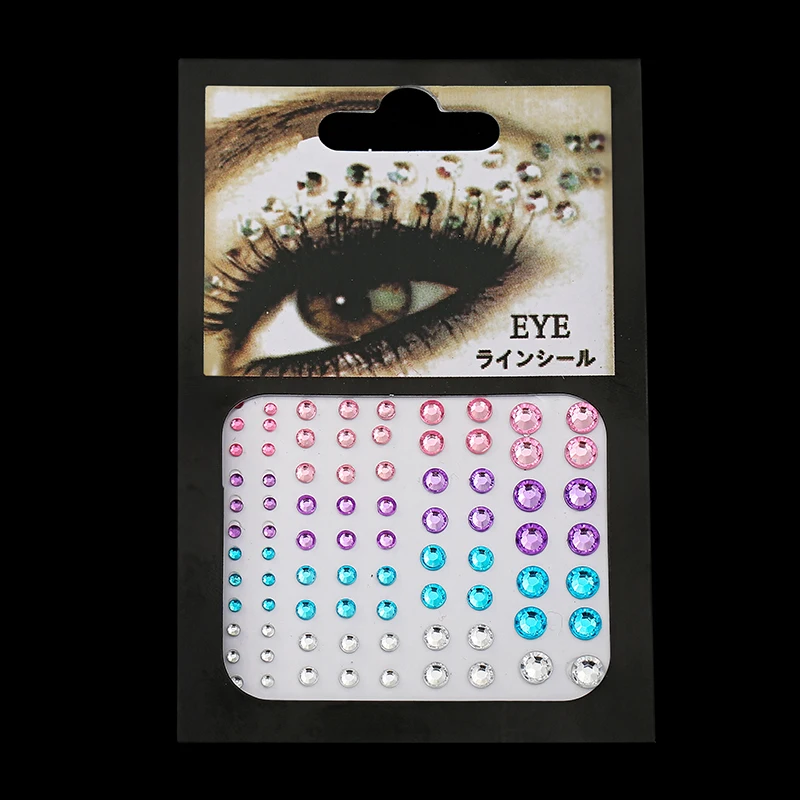 Fashion Women Tattoo Diamond Makeup Eyeliner Eyeshadow Face Sticker Jewel Eyes Makeup Crystal Eyes Sticker Fashion Women Tattoo Diamond Makeup Eyeliner Eyeshadow Face Sticker Jewel Eyes Makeup Crystal Eyes Sticker