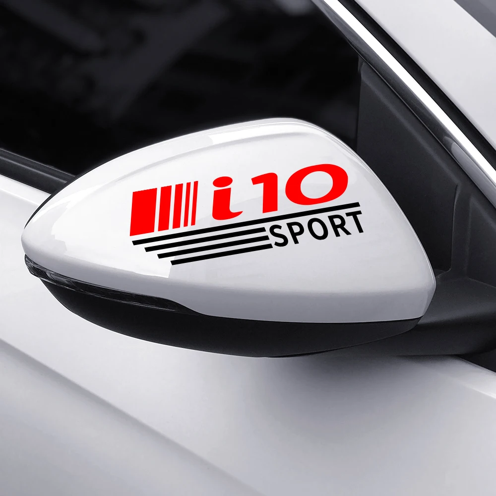 2 шт. забавные автомобильные наклейки и наклейки для hyundai i10 зеркало заднего вида, декоративный Авто Водонепроницаемый Виниловый деколь отражающий аксессуары