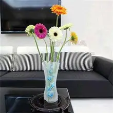 27 X 11.5cm Eco-friendly Home Decor Vases Glass Flower Vase Foldable Folding Flower PVC Durable Vase Wedding Party Decor