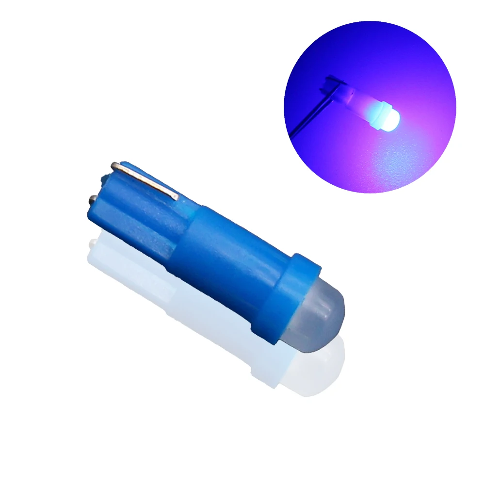 10 шт. салона T5 светодиодный 1 SMD СВЕТОДИОДНЫЙ Керамика манометр приборной доски инструмент Клин 1 светодиодный Автомобильный свет t5 лампа светодиодный подсветка для измерительного прибора 12v