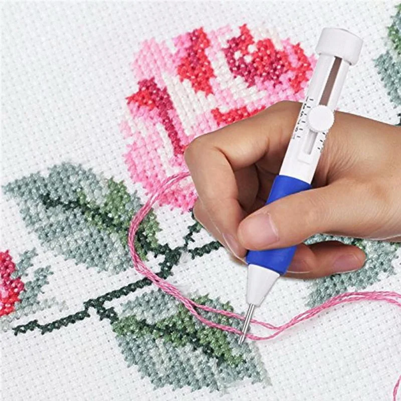 

Embroidery Stitching Punch Needle Embroidery Kit Stitching Punch Needle Craft Tool Set 150 Color Threads For DIY Beginner Adult