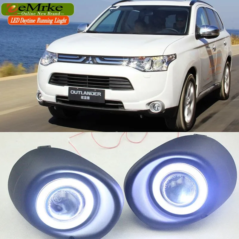 Светодиодные дневные ходовые огни для Mitsubishi Outlander / P HEV 2013 2014 2015 светодиодные