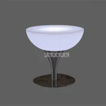 Светодиодный светящийся барный стол Простой Круглый Высокий ножной креативный коктейльный барный стол для ночного клуба Кофейня креативное освещение мебель