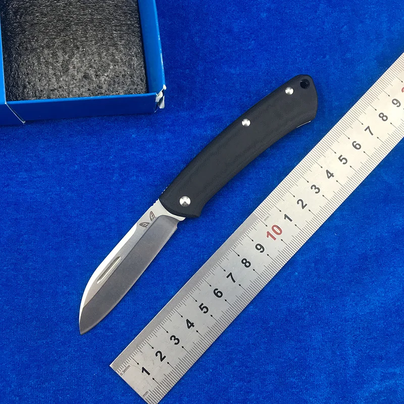 Baratos Cuchillo de LEMIFSHE nuevo 319 cuchillo plegable S30v blade G10 mekata mango exterior camping bolsillo cuchillo de cocina para fruta EDC herramienta