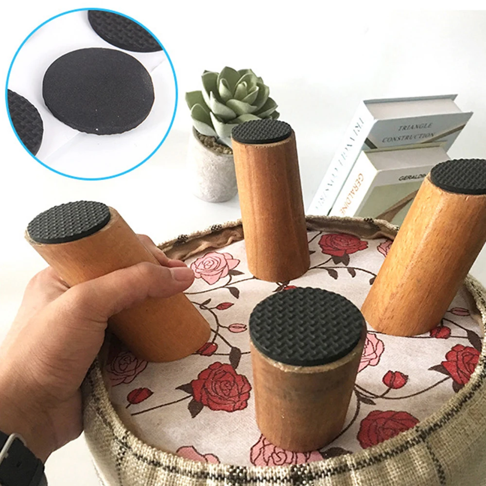 

2/4/12/48PCS Soft Thickening Bumper Chair Fittings Self-adhesive Floor Protector Anti-slip Mat Anti Rub Furniture Leg Pads